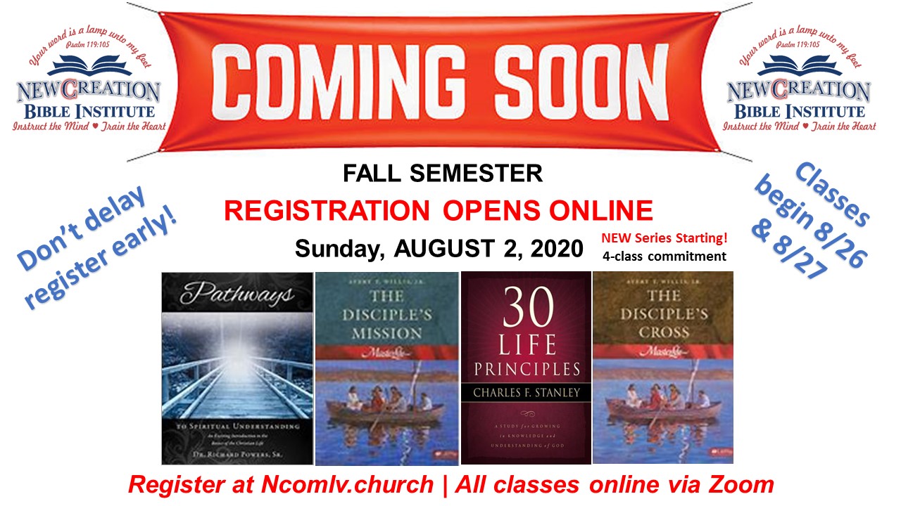 Registration Now Open