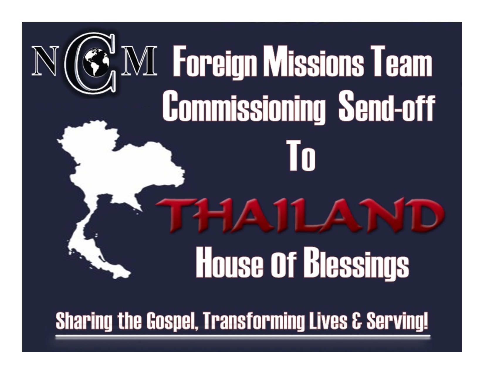 NCOM Foreign Missions Team-Commissioning Service